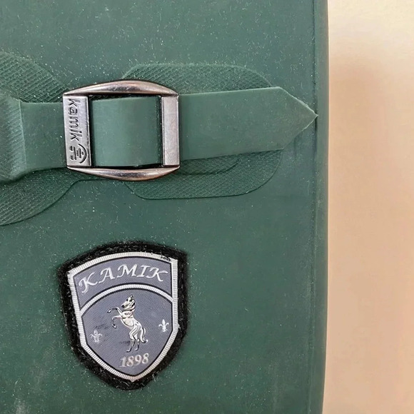 Kamik green  rubber rain boots - Picture 2 of 4